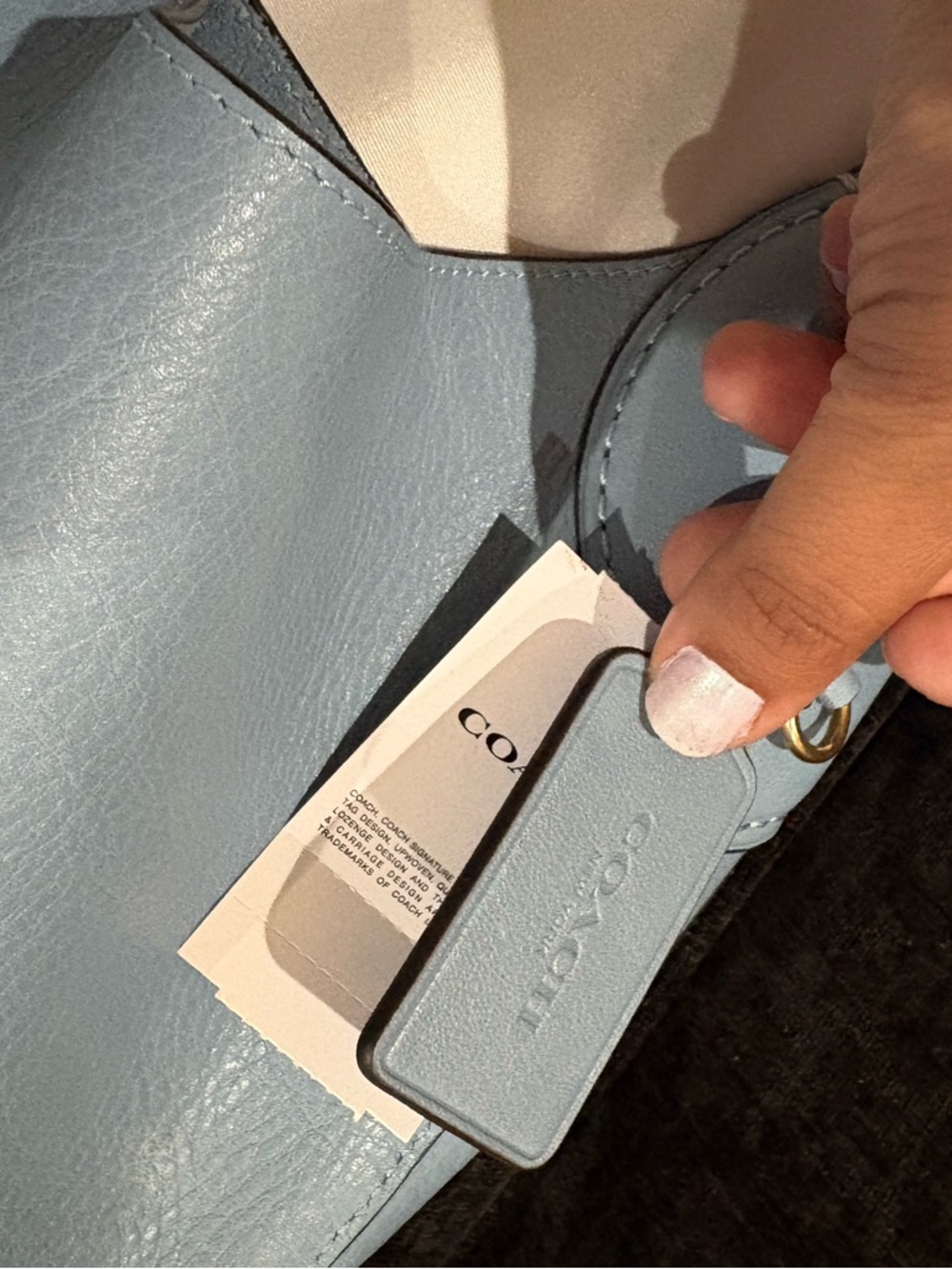 Coach Brooklyn Shoulder Bag 28Bag in Slate Blue - Picture 4 of 10